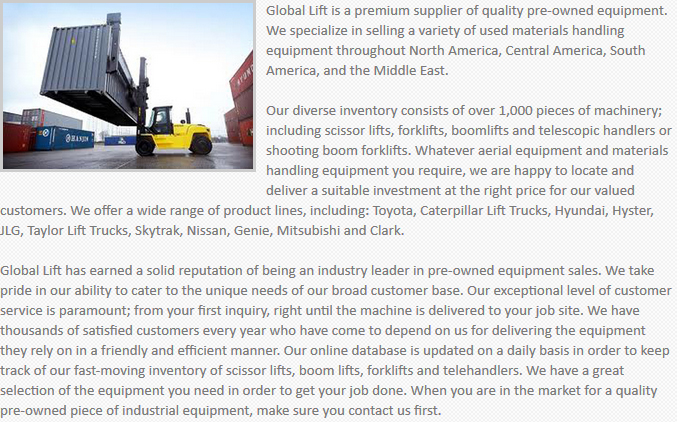 Global Lift Equipment Bellevue